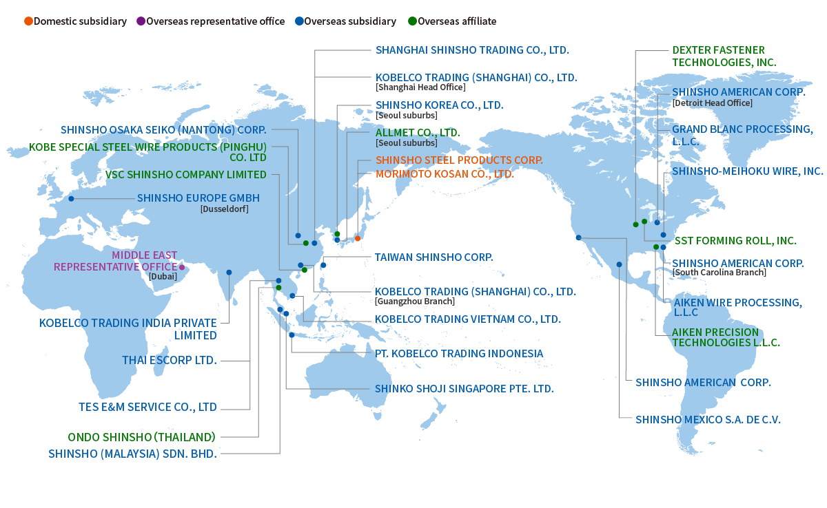 Overseas Operating Locations