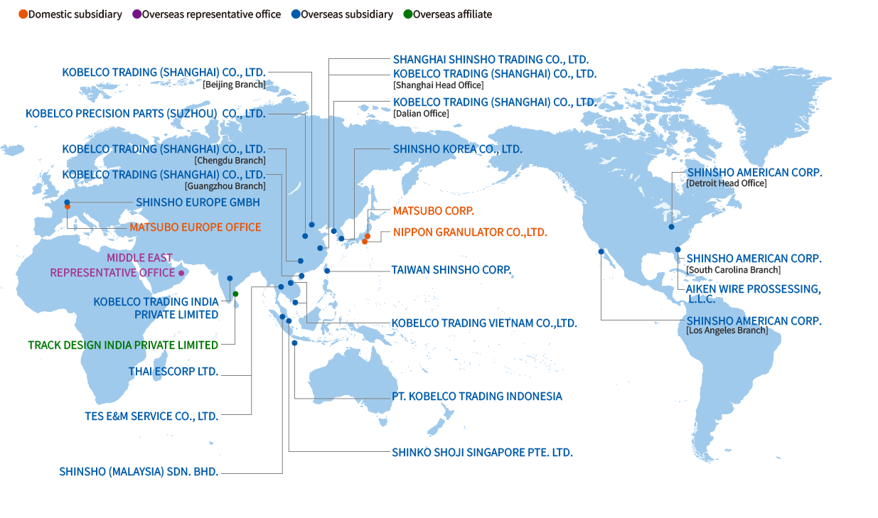 Overseas Operating Locations