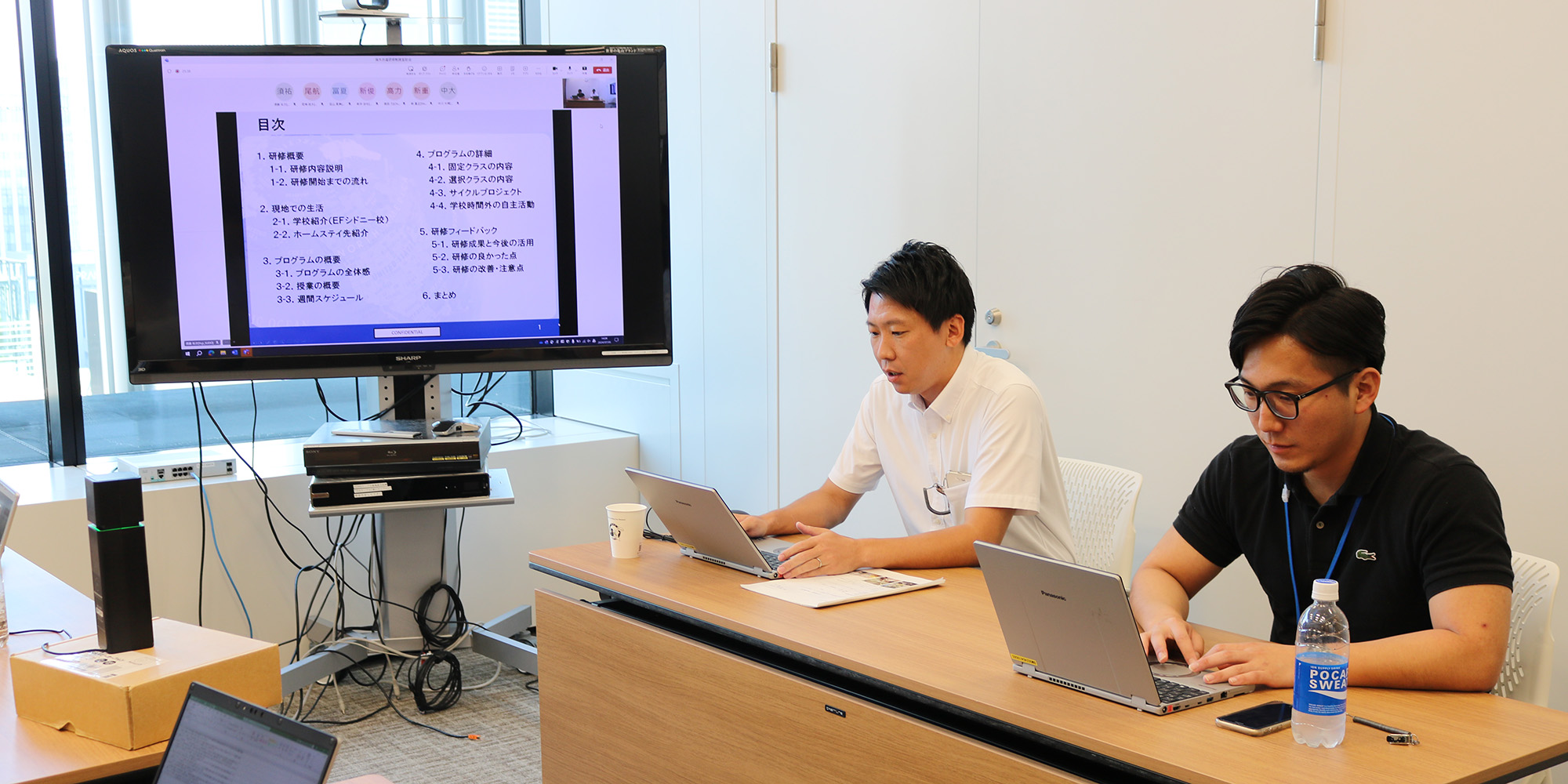 Round-table discussion with trainees sent overseas
