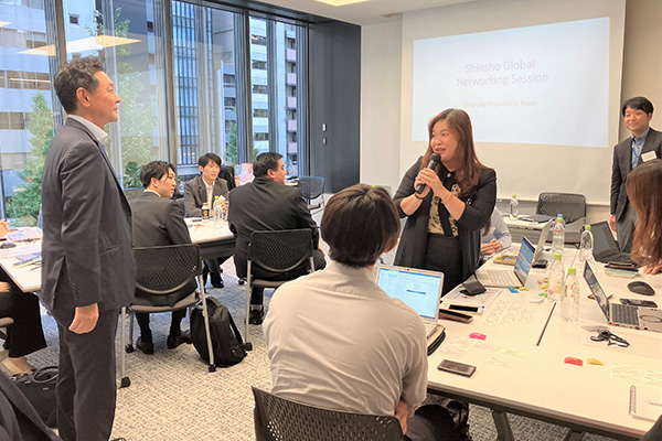 Scenes from the exchange meeting